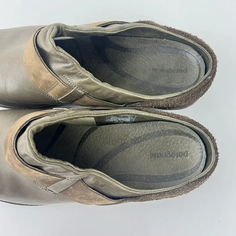 Patagonia Addie Clog Peat Brown Leather Womens Size 9.5 M Mules - Picture 6 of 8